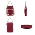 Load image into Gallery viewer, (wine blush)Sue Practical and Functional Crossbody bag by Mia K - BagNook
