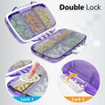 Load image into Gallery viewer, Travel Pill Organizer - 7 Compartments - Purple - BagNook
