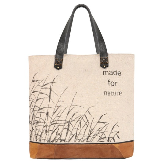 Lainey Recycled Canvas Market Tote - Upcycled - BagNook