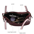 Load image into Gallery viewer, (burgundy-blush)Jaseli Hobo with Wristlet Key Ring & card Holder by Mia k - BagNook
