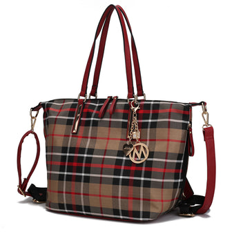(taupe red)Layla Tote/Backpack Women by Mia k - BagNook