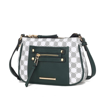 (olive)Essie Circular Print Crossbody Bag by Mia K - BagNook