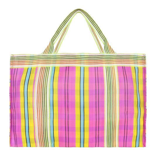 Isla Recyled Nylon XL Shopper Tote - Flamingo Pink - BagNook