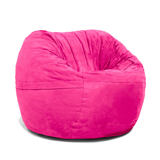 Jaxx Saxx 3 ft Round Bean Bag - Fuchsia - BagNook