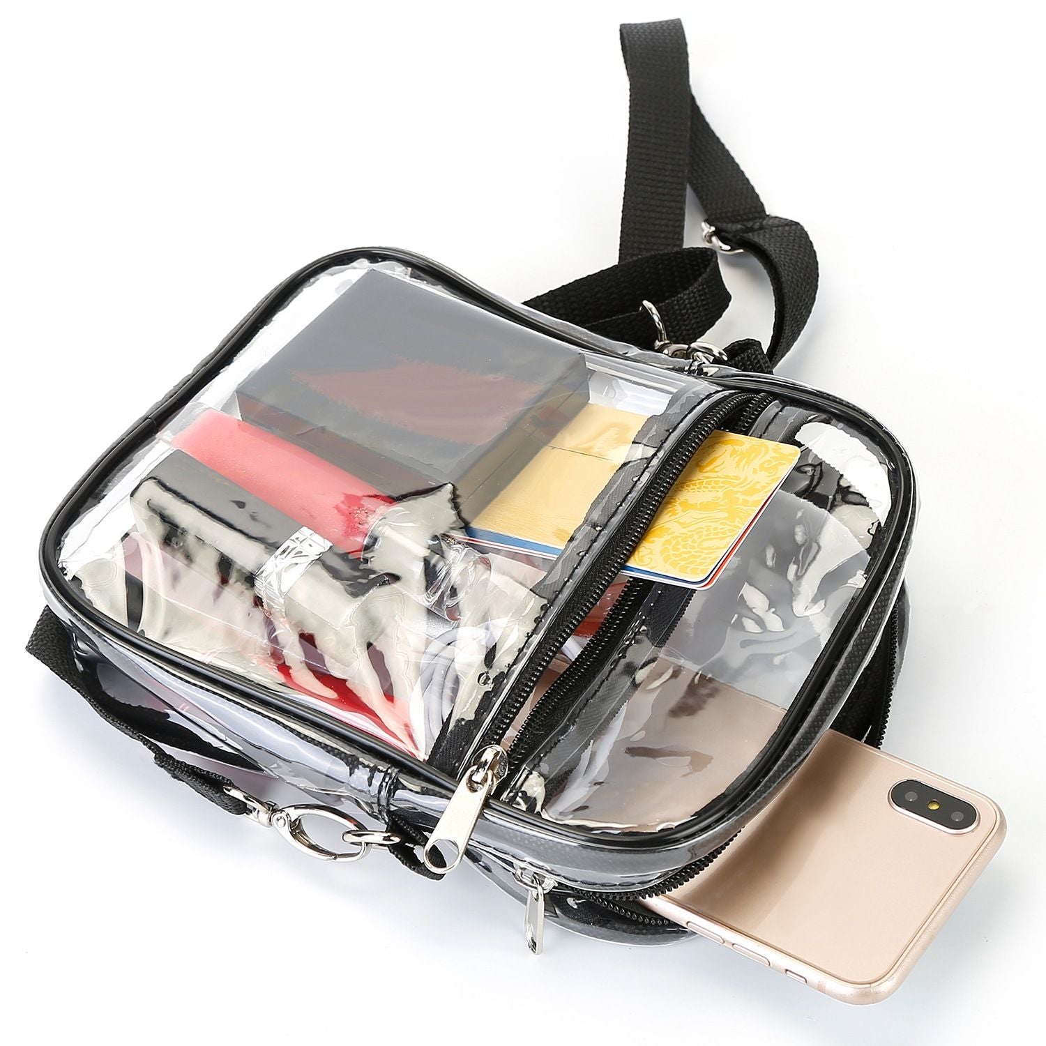 Clear Stadium Approved Crossbody w/Adjustable Strap - BagNook