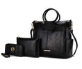 Load image into Gallery viewer, (black)Zori Tote Handbag w/Pouch & Wallet by Mia k - BagNook
