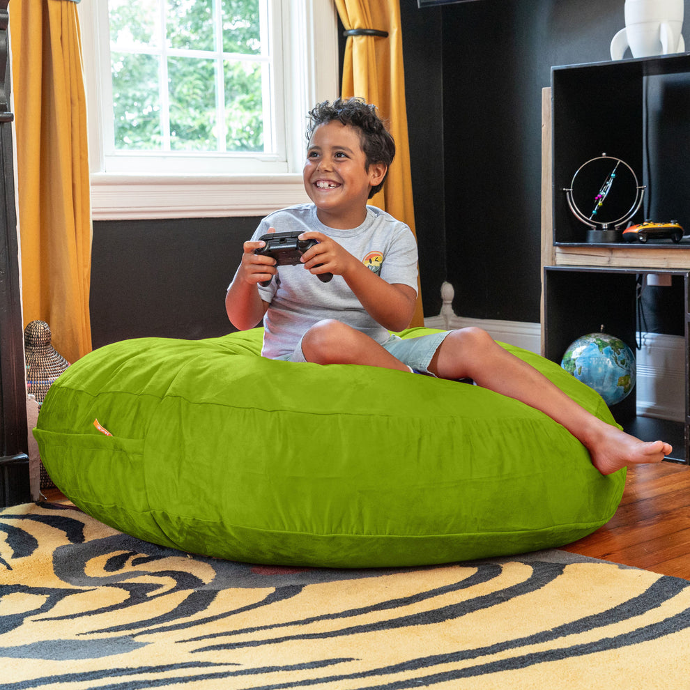 Jaxx 4 ft Cocoon Kids Bean Bag, Lime - BagNook
