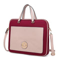 Load image into Gallery viewer, (blush)Nina Women's Vegan Leather Laptop Case by Mia K - BagNook
