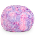 Load image into Gallery viewer, Jaxx Saxx 3 ft Bean Bag Chair - Faux Fur - Unicorn Pink - BagNook
