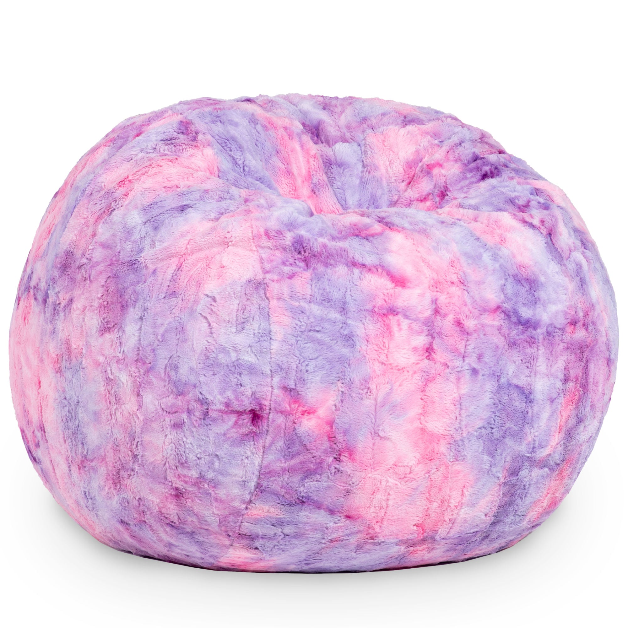 Jaxx Saxx 3 ft Bean Bag Chair - Faux Fur - Unicorn Pink - BagNook