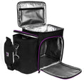 Load image into Gallery viewer, Meal Prep Insulated Lunch Box, Black Purple - BagNook
