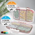 Load image into Gallery viewer, Travel Pill Organizer - 7 Compartments - Rose - BagNook
