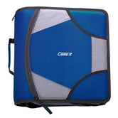 (midnight blue)The King-Sized Zip Tab -4 Inch Binder w/Removeable file folder - BagNook