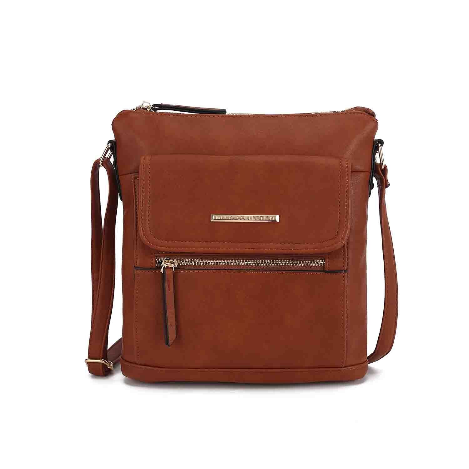 (cognac)Triss Women's Crossbody Bag by Mia K - BagNook