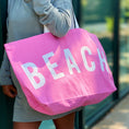 Load image into Gallery viewer, (pink)Let's Do Beach - Canvas Tote - BagNook

