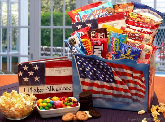 Gift Basket | America The Beautiful Snack Gift Box (Med) - BagNook