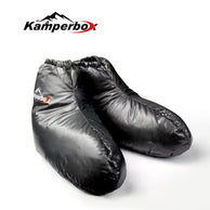 (black)Kamperbox Goose Down Booties/Slippers - BagNook