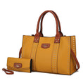 Load image into Gallery viewer, (mustard)Davina Tote Set w/wallet her Crossover Womens Purse by Mia K - BagNook

