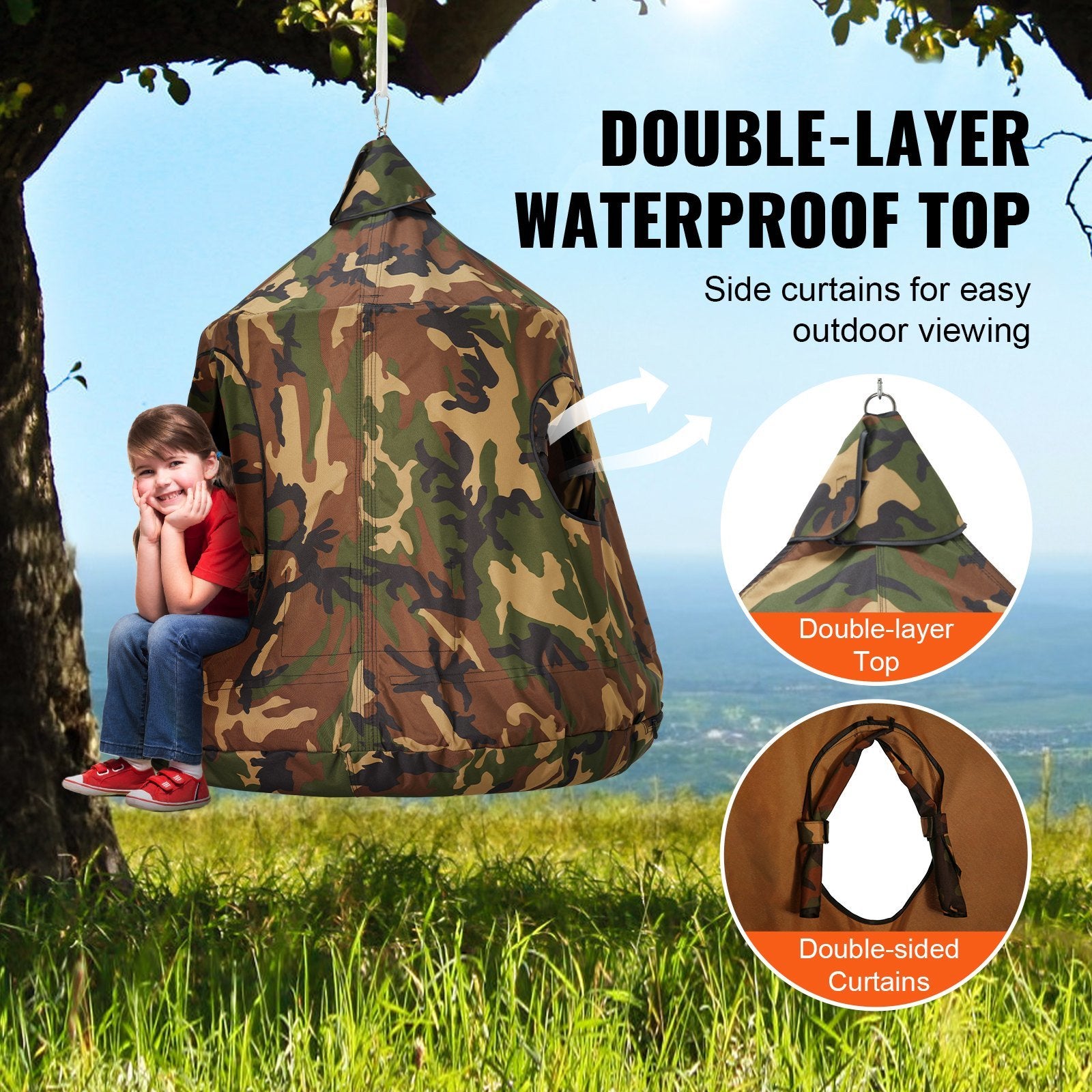 Hanging Tree Tent - Kids Camouflage - BagNook