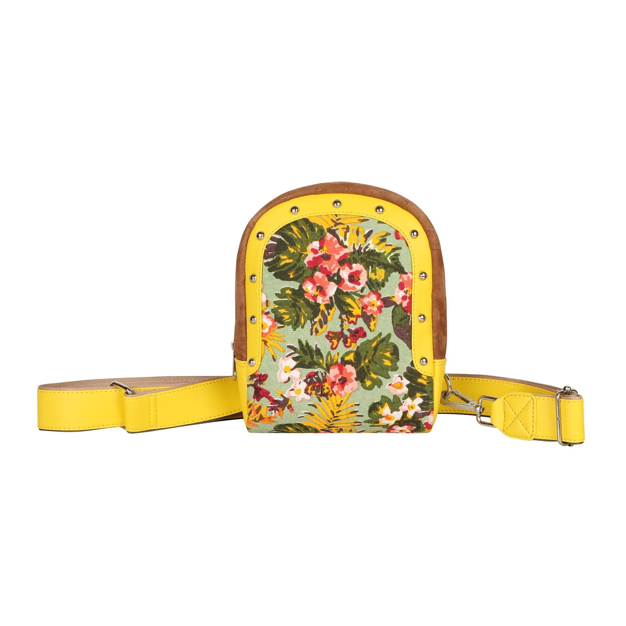 Tour Sling backpack w/ Front Pocket - Summer Jungle - Upcycled - BagNook