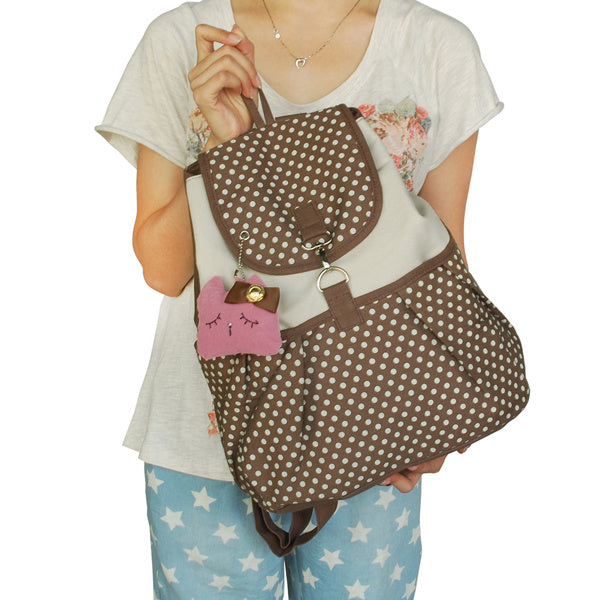 Forest Girl Fabric Art School Daypack - BagNook