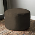 Load image into Gallery viewer, Jaxx Saxx 3 ft Round Bean Bag - Chocolate - BagNook
