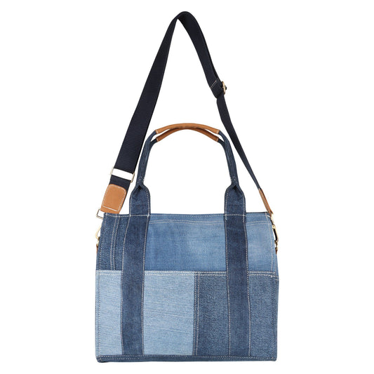 Helly Denim Crossbody w/Handles - Upcycled - BagNook