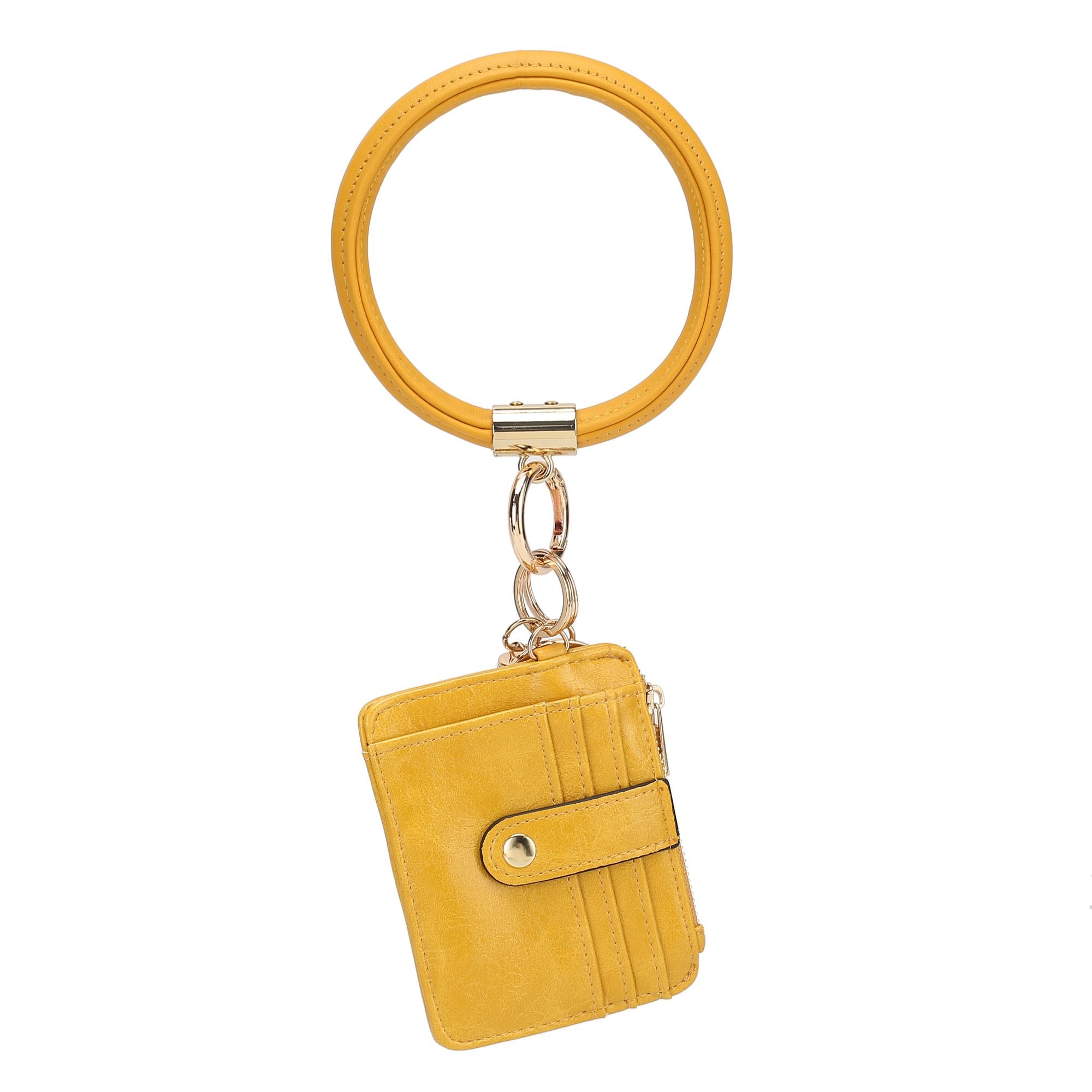 (yellow)Jordyn Bracelet with Card Holder by Mia k - BagNook