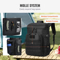 Load image into Gallery viewer, Cooler Bag, 25L Insulated w/MOLLE Design, Black - BagNook
