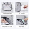 Load image into Gallery viewer, (grey)Tweed Like Diaper Backpack - BagNook

