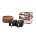 Load image into Gallery viewer, (black-cognac)Emma Cosmetic 4pc Set by MiaK - BagNook
