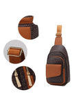 Load image into Gallery viewer, (brown)Kace M Logo Printed Women Sling Bag by MKF - BagNook
