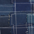 Load image into Gallery viewer, Max Patchwork Denim Wristlet - Upcycled - BagNook
