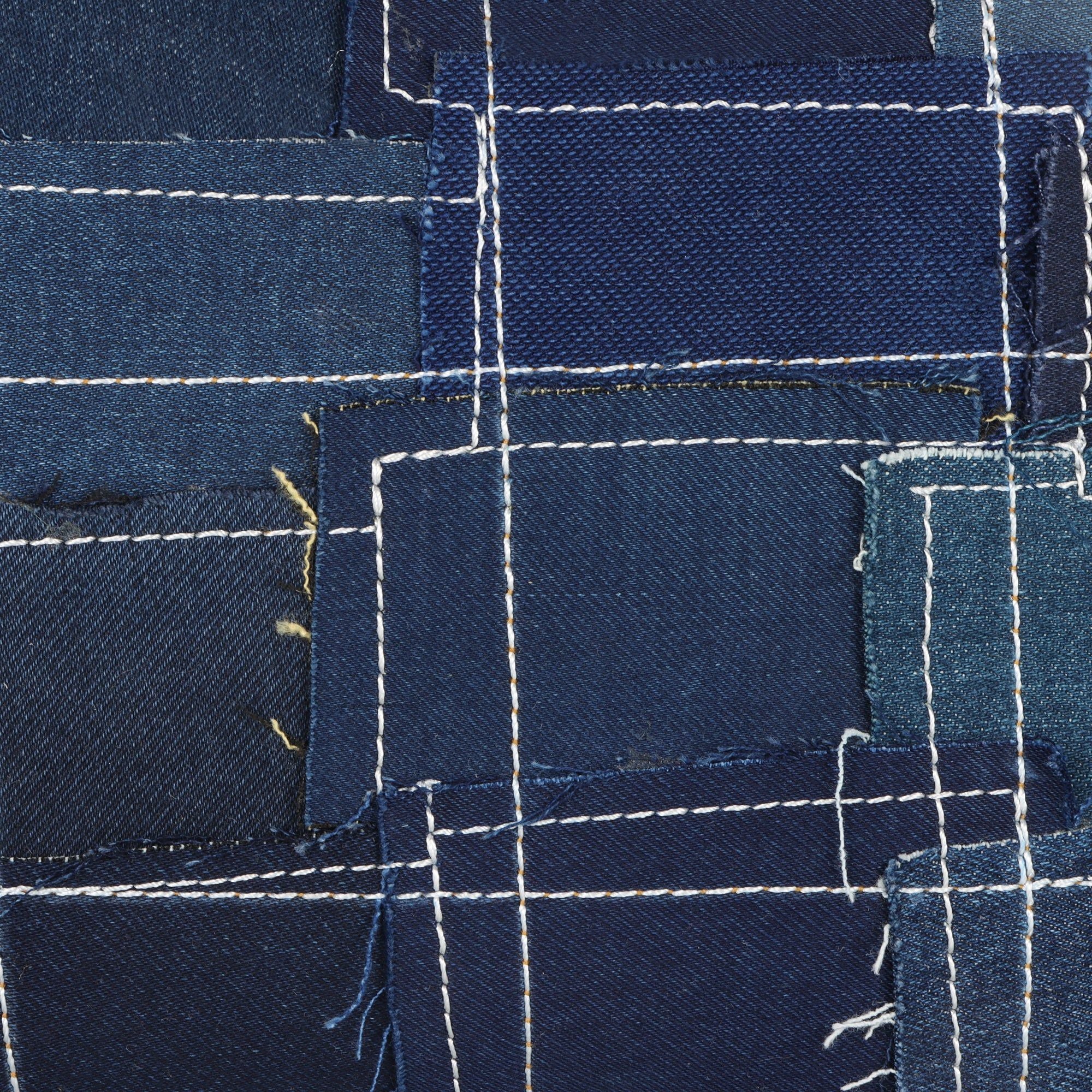 Max Patchwork Denim Wristlet - Upcycled - BagNook