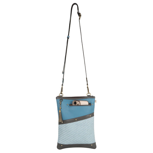 FOXIE - Brisk Crossbody w/Front Cellphone Pocket - Blue - BagNook
