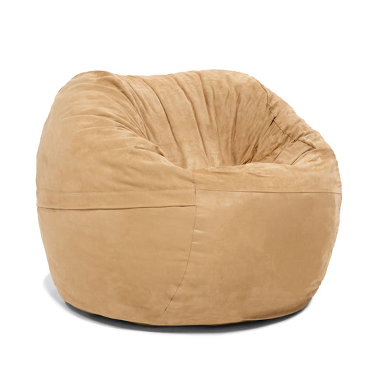Jaxx Saxx 3 Foot Round Bean Bag, Camel - BagNook