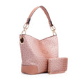 Load image into Gallery viewer, (blush)Wandy Soft Vegan Leather Hobo & Wallet Set by Mia K - BagNook
