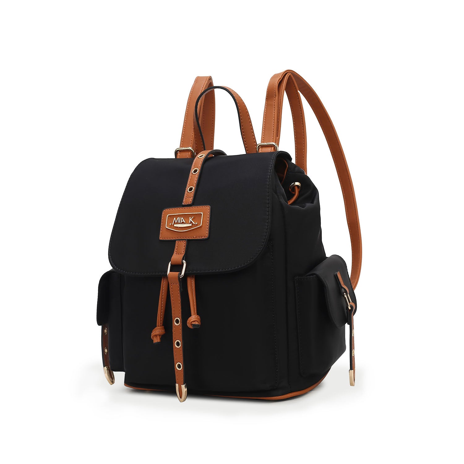 (black cognac)Paula Women Backpack by Mia K - BagNook