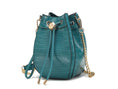 Load image into Gallery viewer, (teal)Cassidy Crocodile Embossed Women's Shoulder Bag by Mia k - BagNook
