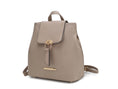 Load image into Gallery viewer, (taupe)Ingrid Vegan Leather Convertible Daypack by Mia k - BagNook
