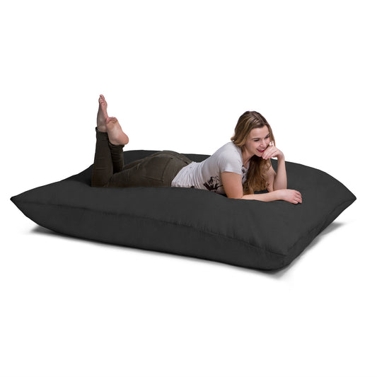 Jaxx 5.5 ft Pillow Saxx Bean Bag Pillow, Black - BagNook