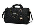 Load image into Gallery viewer, (black)Lexie Vegan Leather Women Duffle by Mia K - BagNook
