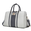 Load image into Gallery viewer, (light grey)Melissa Women's Vegan Leather Duffel by Mia K - BagNook
