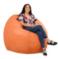 Load image into Gallery viewer, Jaxx Saxx 5 Ft Large Bean Bag, Mandarin - BagNook
