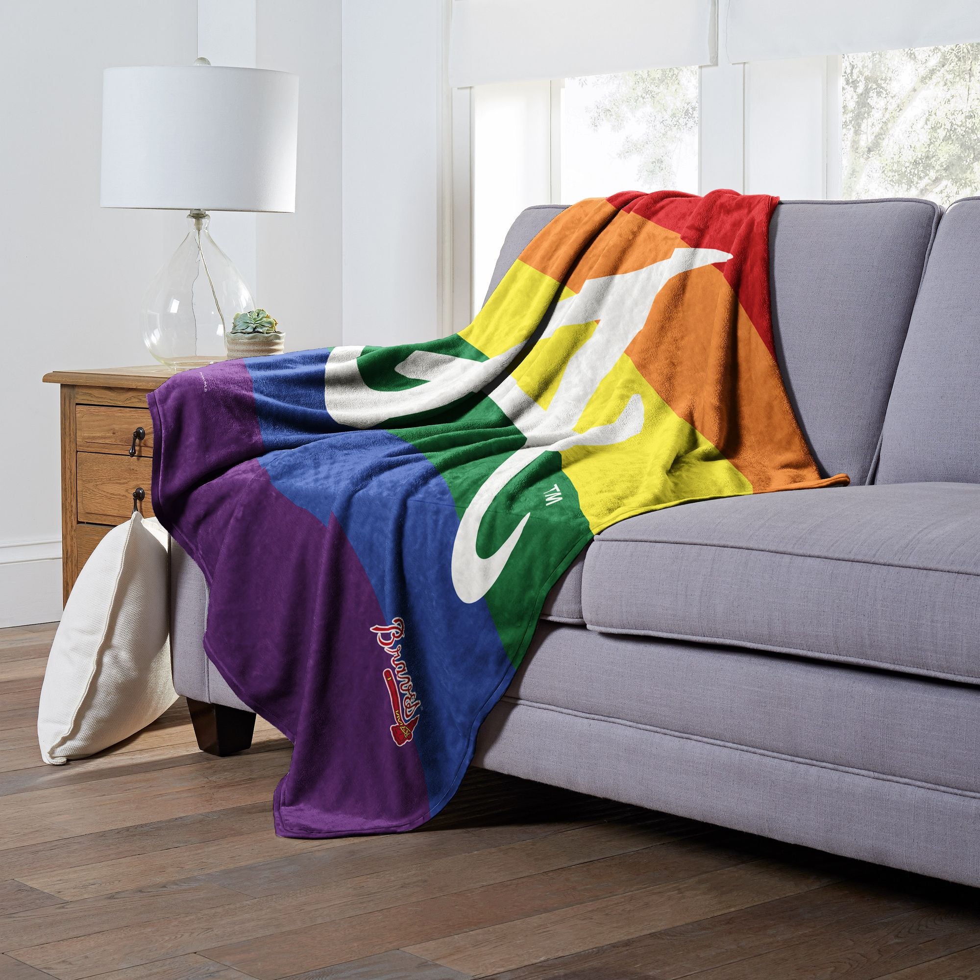 PRIDE SERIES - BRAVES - Silk Touch Throw - BagNook