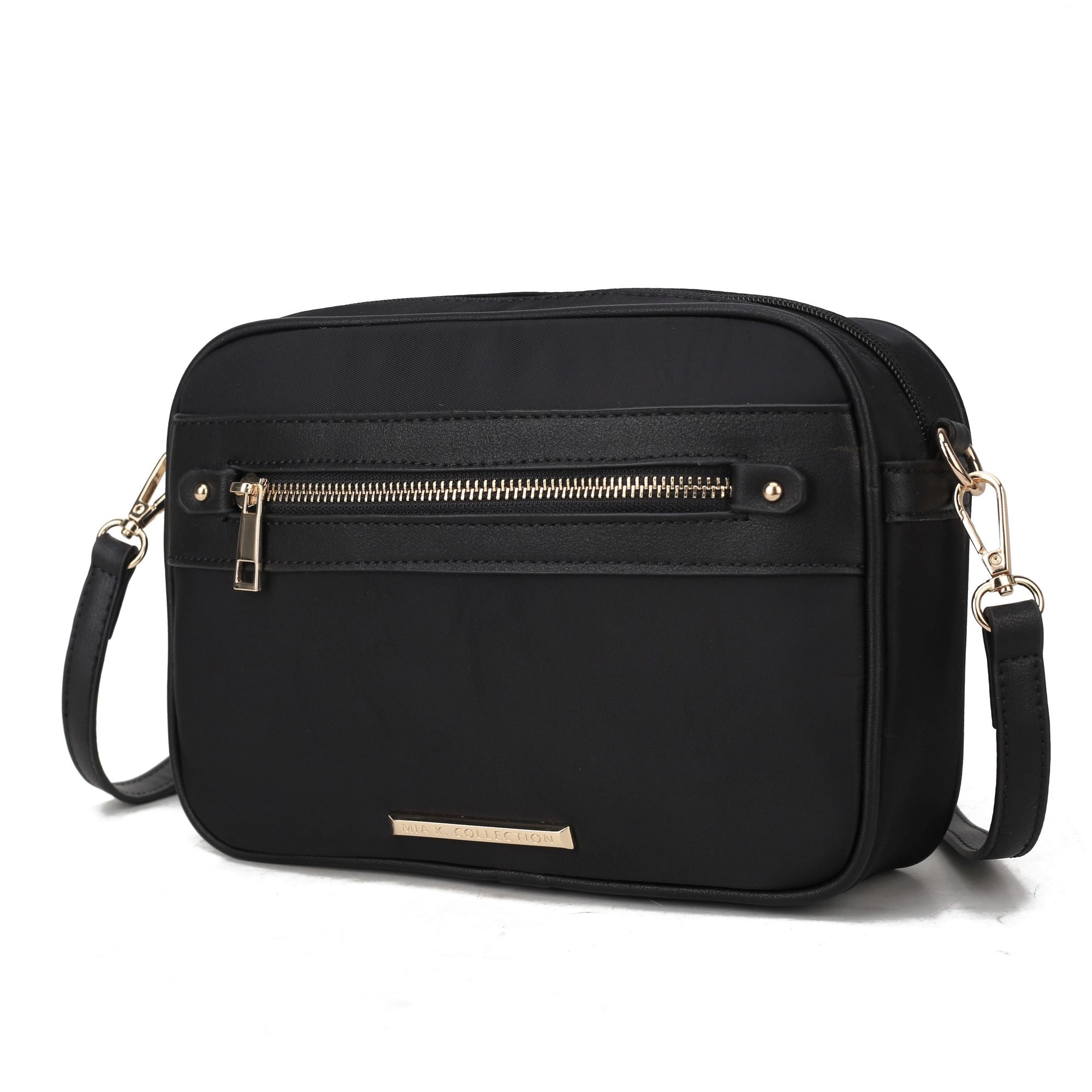 (black-black)Jimena Crossbody Pouch Handbag by Mia K - BagNook