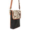 Load image into Gallery viewer, Cavalier Crossbody w/ Top Closure - Hairon - Upcycled Leather - BagNook
