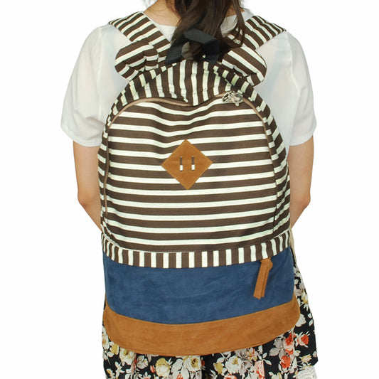 Keep in Touch Fabric Art School Daypack - BagNook