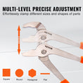 Load image into Gallery viewer, VEVOR 3pc Groove Joint Pliers Set, 12/10/8 inch - BagNook
