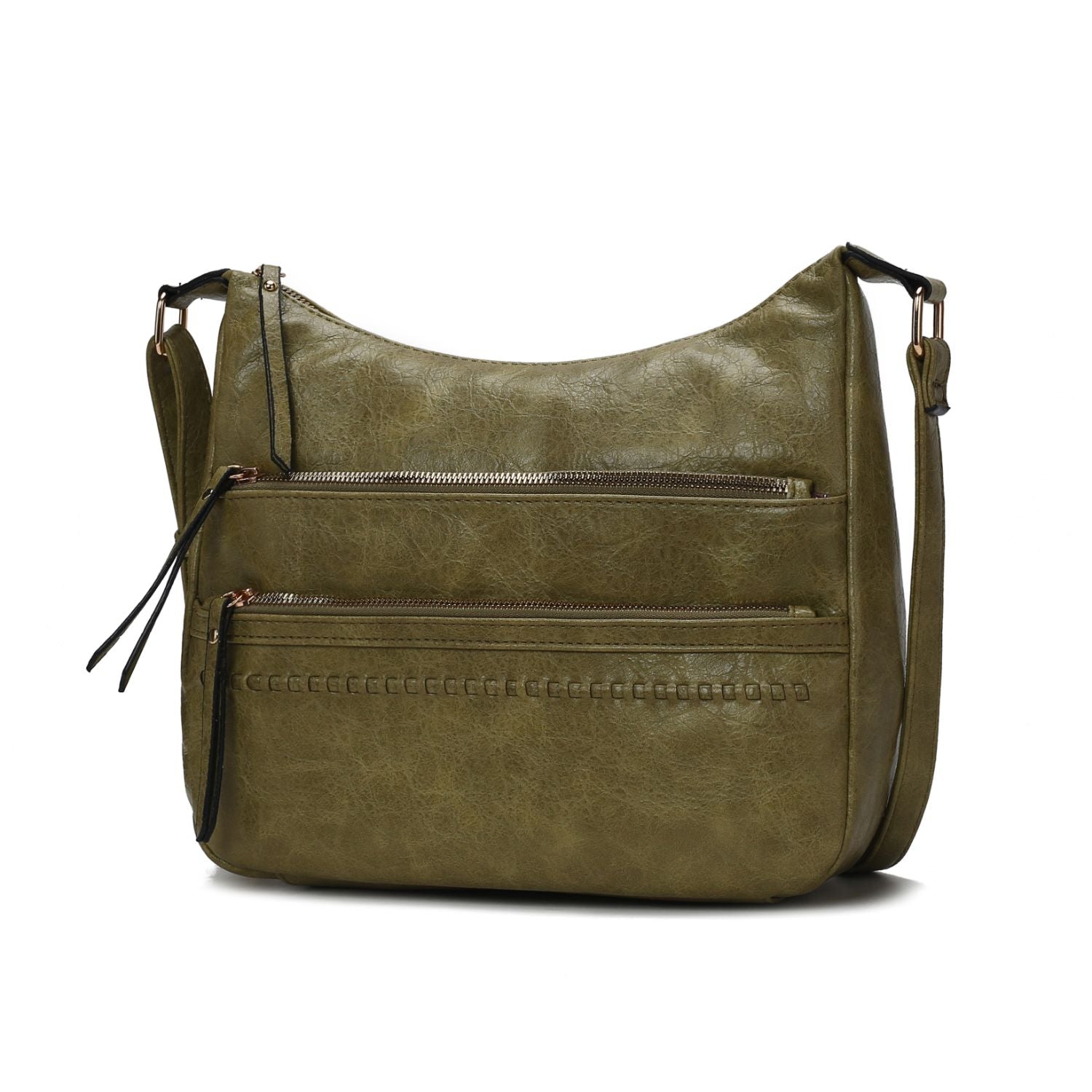(olive)Oakley Shoulder Bag Vegan Leather by Mia K - BagNook